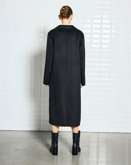 Meadow WBL Wool Frakke - Black